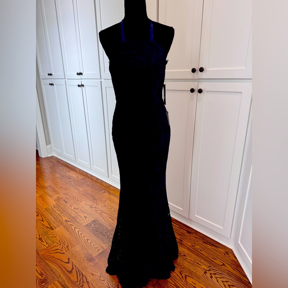 NWT Lulus Navy Lace Special Occassion dress